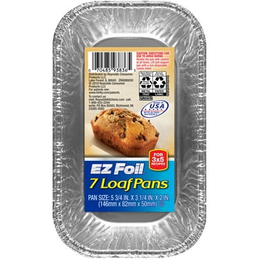 93835 Hefty EZ Foil Bake Mini Loaf Pan 5.75x3.25x2 12-5PKS/CS 